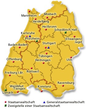Bild zeigt Karte von Baden-Württemberg